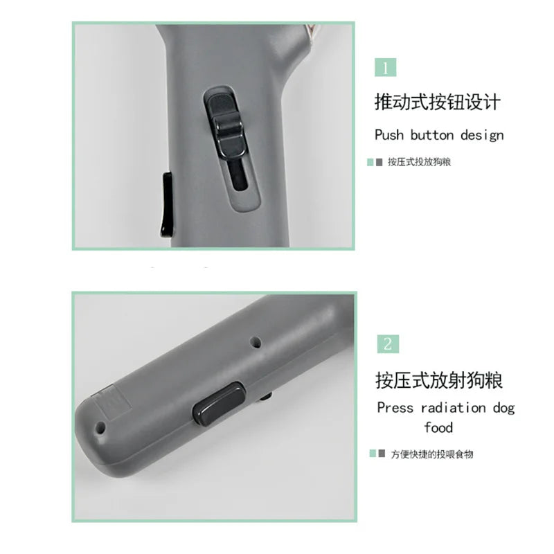 Automatic Waterproof Plastic Pet Snack Launcher Thrower for Dogs and Cats
