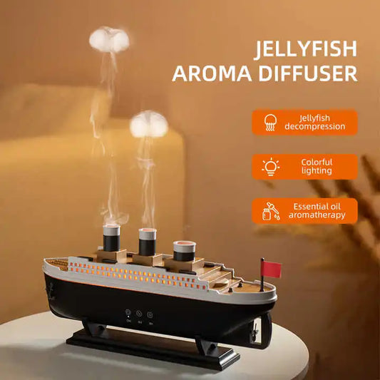 Norvedic Jellyfish Mist Oil Humidifier Ultrasonic Ship Essential Oil J
